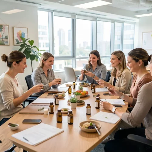 Photo Aroma et Atelier QVT en entreprise